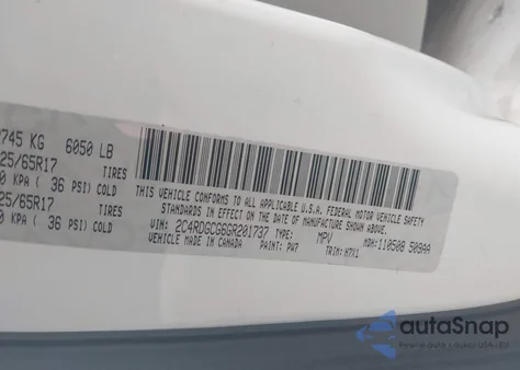 2016 Dodge Grand Caravan Sxt z USA, uszkodzony, nr VIN 2C4RDGCG6GR201737